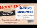 LIMITING MODIFIERS | WHY AND HOW TO USE LIMITING MODIFIERS | ENGLISH GRAMMAR :) #MAMTAAGRAWAL