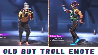TOP 3 OLD BUT TROLL EMOTES🤣0.01% PLAYERS HAVE THIS EMOTES⚡️