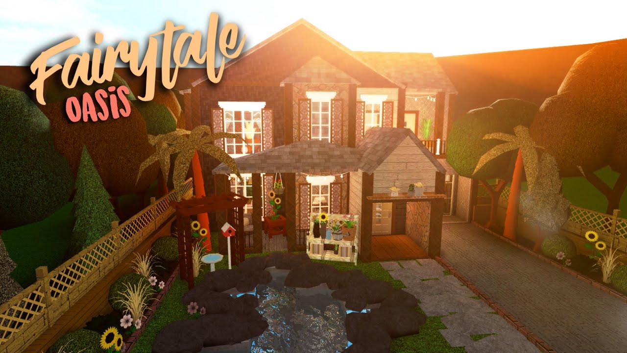 Roblox || Bloxburg: Fairytale Hidden Oasis || House Build - YouTube