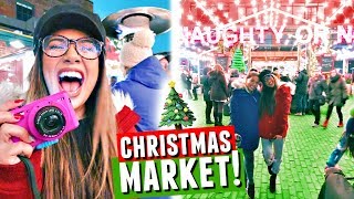 TORONTO CHRISTMAS MARKET! Shopping, Decorations \u0026 Apple Cider | Vlogmas Day 6