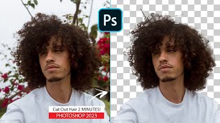 How to Cut Out Hair 2 MINUTES Photoshop Tutorial 2023 - Easy Tutorial!