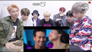BTS Reaction to Hook up song (Tiger and Alia) #ARMYMADE