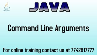 command line arguments in java in hindi