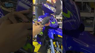 YAMAHA 125Z MOVISTAR EDITION | GLOW PROJECT #shorts #yamaha125z #2strokeengine #movistar