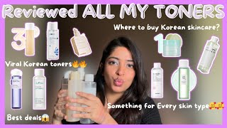 Reviewing  VIRAL KOREAN TONERS🧴 | Honest Review😍 #youtube #viralvideo #korea