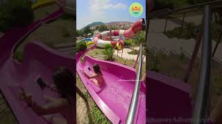 She Nearly Slipped Down The Slide