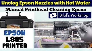 How to Clean Epson Print Head? Unclogged Nozzles, Sublimation Ink, Epson L805, L810, L800