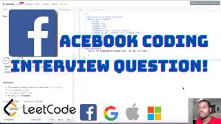 FACEBOOK Coding Interview Question - Range Sum of BST | LeetCode