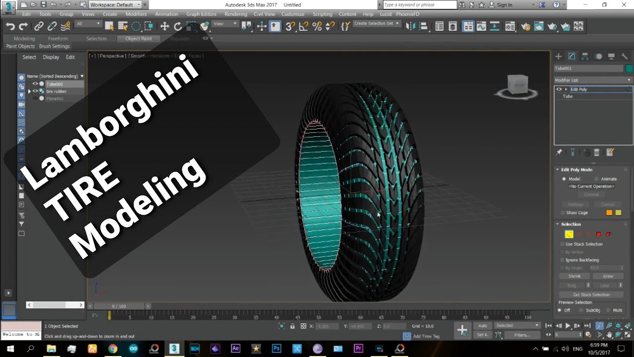 Tire Modeling In 3ds Max Tutorial W Special Tricks Youtube