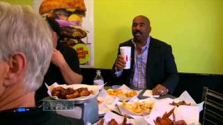 Steve eats the STEVE HARVEY BURGER! || STEVE HARVEY