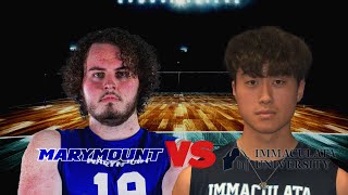 Marymount vs Immaculata Men's Volleyball 2024