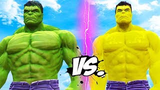 Hulk vs Yellow Hulk - Epic Battle