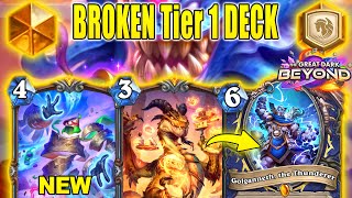 Over 99% Winrate Most Broken Shaman Deck That Never Gets Nerfed! The Great Dark Beyond | Hearthstone