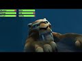 Ice Age: The Meltdown (2006) Cliff Scene with healthbars