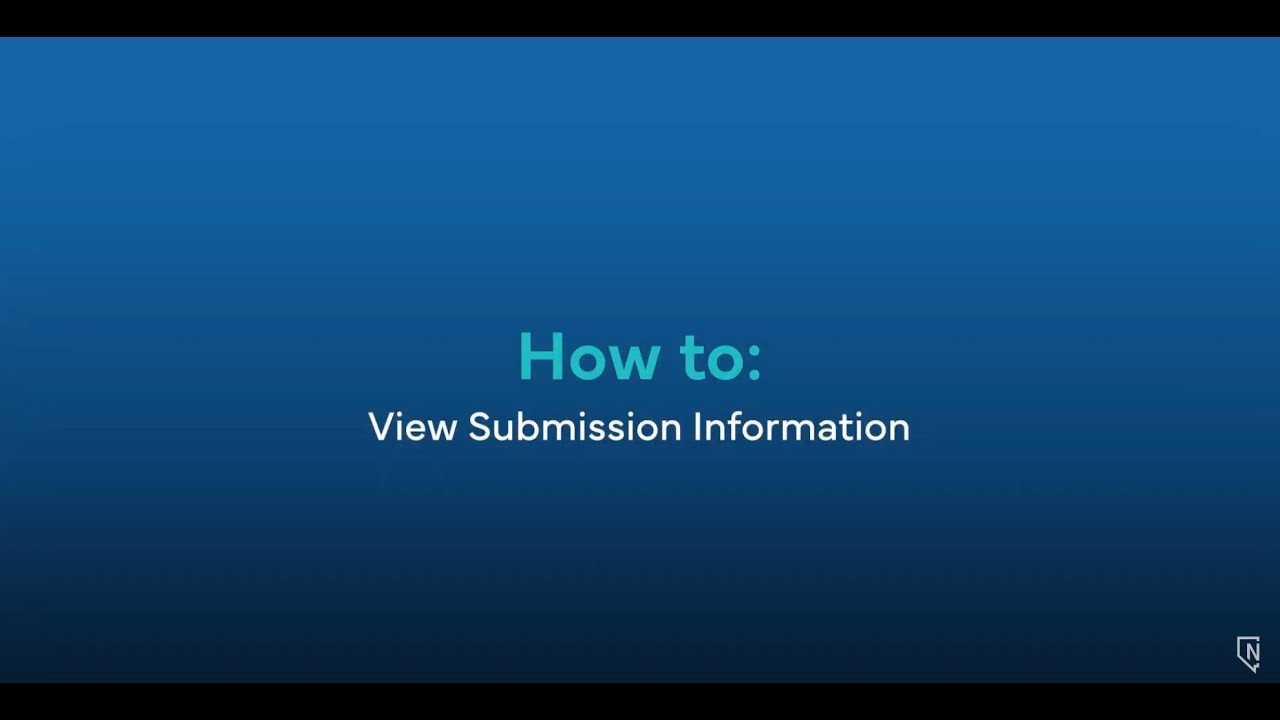 How To View Submission Information Youtube