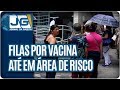 Fila por vacina até em área sem risco