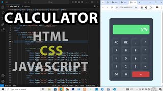 Build a Calculator Using HTML, CSS & JavaScript — Beginner Project Tutorial (Step-by-Step)