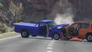 Drag Cars Fatal Head On Collision  beamng #3
