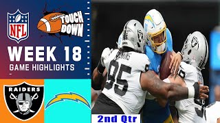 Las Vegas Raiders Vs Los Angeles Chargers [WEEK 18] FULL Game 2ND-QTR Highlights | NFL 2024