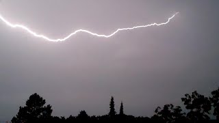 Starkes Gewitter am 12.07.2023 mit Naheinschlägen und Fette Erdblitze über Ingolstadt