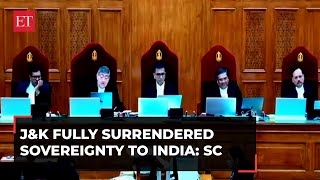 Surrender of sovereignty of J&K to India was 'absolutely complete' with accession: SC
