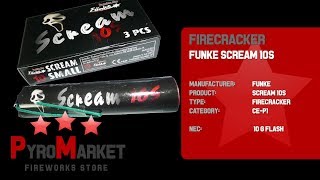 Funke Scream 10S / Pfeifböller mit Blitzknall / CE-P1 / BKS / FLASH @ PYROMARKET PL