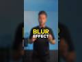 How to use the blur effect in CapCut to make your intro of your video more engaging #tutorial