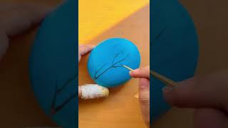 Easy Stone Painting Tutorial #creativity #satisfyingvideo #stonepaintingideas #tutorial #easyart