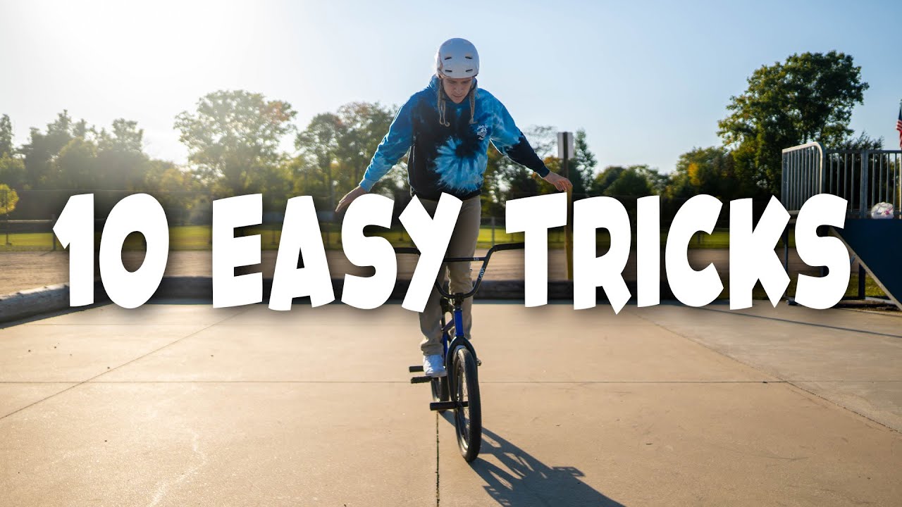 10 Easy Beginner BMX Tricks - YouTube