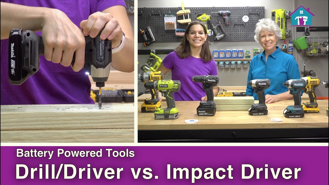 Drill Driver Vs Impact Driver Youtube