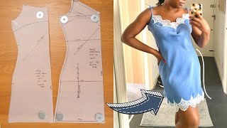 How to Make a Satin Night Dress | Beginner Friendly Sleepwear Tutorial