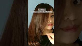 Cat Rambut 2023 Garnier Coklat Caramel + Coklat #garnierhaircolor