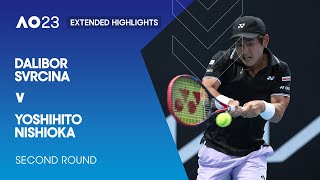 Dalibor Svrcina v Yoshihito Nishioka Extended Highlights | Australian Open 2023 Second Round
