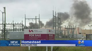 Junkyard Fire In Homestead