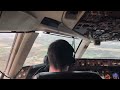 b757 cockpit landing in palma de mallorca iphone 4k 60fps