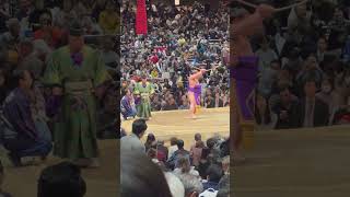 大相撲 初場所2025 弓取式　#大相撲観戦 #弓取式 #琴翼 #sumo