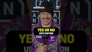 YES or NO with Usyk 😂 #shorts