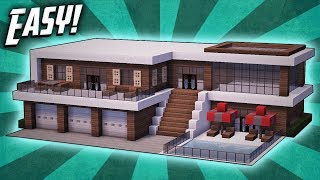 Minecraft: How To Build A Modern Mansion House Tutorial (#27)