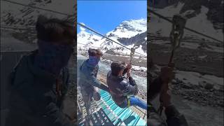 Longest zipline in Manali ❤️ #shorts #youtubeshorts #shortsvideo #zipline #manali