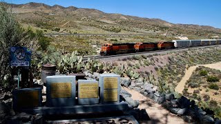 Cajon Pass Trains - An Afternoon at Hill 582 - April 2022 (Re-Upload)