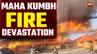 How Massive Fire Devastated Kumbh Mela Site? | Maha Kumbh 2025 | Prayagraj