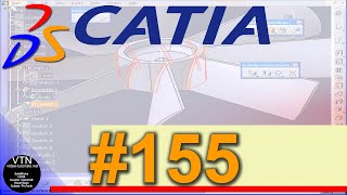 01-155 CATIA v5 TUTORIAL surface design: ( Face to Face Fillet )