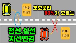 초보운전 90%가 모르는 실선, 점선 차선변경 방법 꼭 기억하세요