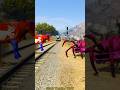 GTA V: THOMAS THE TRAIN SAVING SPIDER-COW FROM CHOO CHOO CHARLES #gtav #thomasthetrain