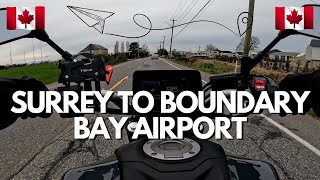 Riding From Surrey to Boundary Bay Airport - BC, Canada