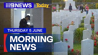 Police hunt for group after alleged Sydney break-in; D-day 80th anniversary | 9 News Australia
