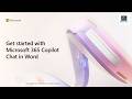 3. Get started with Microsoft 365 Copilot Chat in Word
