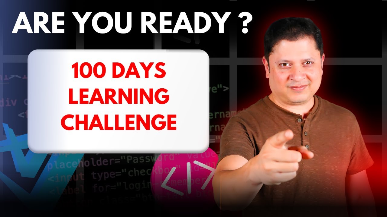 100 Days Learning Challenge Begins Learn Coding Projects More