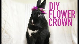 DIY BUNNY FLOWER CROWN