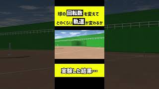 【検証】ボールの回転数が高いと本当に伸びてくるの？？